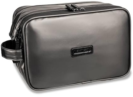 Lammcou Trousse de Toilette Homme Femme, Toiletry Bag de Voyage étanche Sac de Toilette Compact pour l'extérieur avec matériau Hydrofuge et Double Fermeture éclair, idéal pour déplacements,Camping