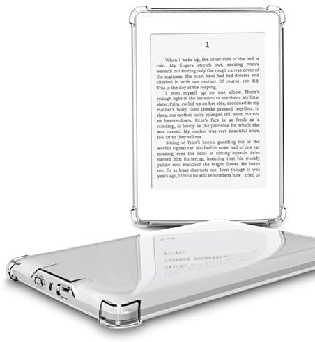 LilaLemon Case Cover for 6.8 Kindle Paperwhite 11th Generation 2021 Released, DIY Stickers Available and Corner Protection,Clear