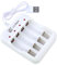 MHADBKH 4CH Smart Battery with LCD Inidicators Applicable for 1pc to 4pcs AA NiMH Rechargeable Batteries