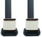 chenyang Cable plano USB C corto USB 2.0 tipo C dual en ángulo de 90 grados PD 65 W, cable de extensión de datos de carga rápida de 70 mm