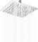 Tete de Douche Pluie, Pommeau de Douche Carré 30cm, Rotatif 360°, Acier Inoxydable Tete de Douche Anti Calcaire, Facile à Installer