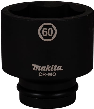 Makita E-24658 Impact Socket 1 Inch Square Drive, 60 mm