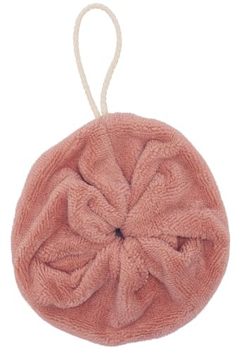 Fleur de douche éponge bambou terracotta- éponge bambou ultra douce- certifiée OEKO-TEX- éco-responsable, économique - diamètre 18 centimètre
