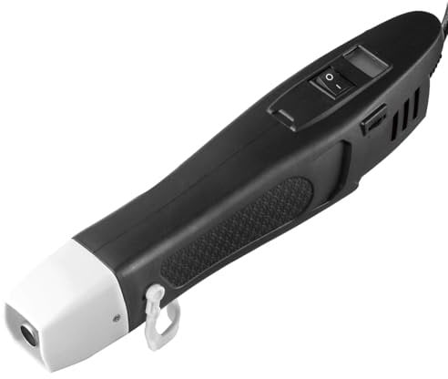 ACOPTON Mini Heat Gun, LCD Display, Temperature Range 150℃~450℃, 350W Fast Heat Handheld Hot Air Gun, Overload Protection, for DIY Craft Embossing Shrink Wrapping Drying Paint (Black)