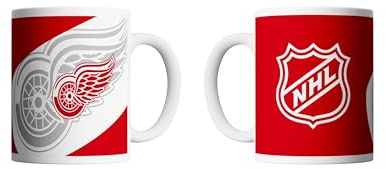 NHL Detroit Red Wings Kaffeebecher Kaffeetasse Tasse 11oz 330ml Shadow