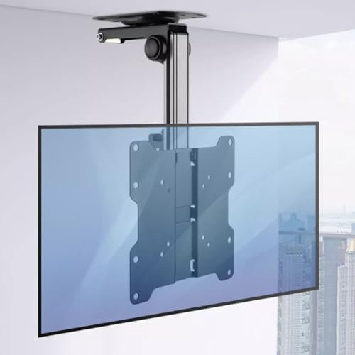 asdchZen Verstellbare Deckenhalterung Für Tv – Tv-Wandhalterung, Klappbarer Tv-Monitorhalter, 17–32 Zoll Wohnmobildecke, Kurze Deckenhalterung Für LCD-Tvs, Verstellbare Tv-Deckenhalterung