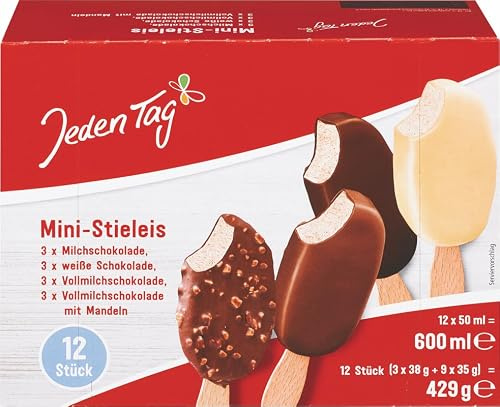 Jeden Tag Mini Stieleis, (12 x 50 ml)
