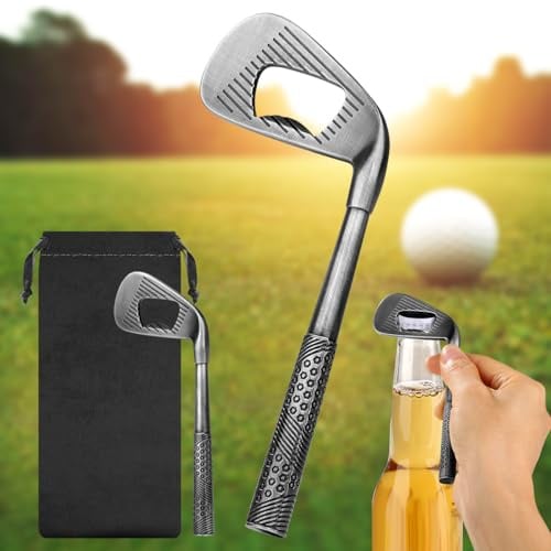 Golfschläger Flaschenöffner, Metall Bieröffner, Kreatives Geburtstagsgeschenk für Männer Golfspieler und Weihnachtsgeschenke für Männer Golfer, Praktisches Küchen Gadgets und Bier Geschenke für Männer
