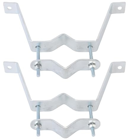 Fabater Soporte de Pared para Antena de TV Ajustable de Alta Resistencia para Chimeneas, Mástiles y Postes, Material de Acero Galvanizado para Uso en Exteriores