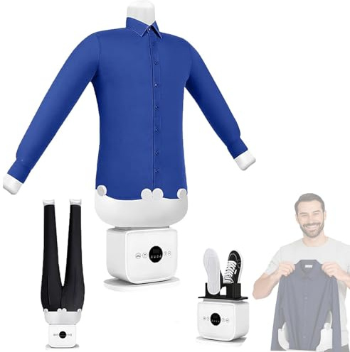 Kindevieft Automatic Shirt Ironer | Ironing Doll with 1400W Power | Ironing Machine with Balloon Body | Scented Nozzle Included TypeA