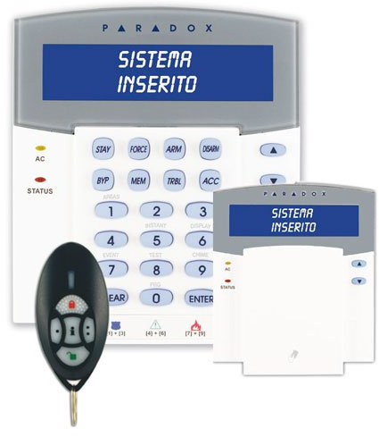 PARADOX K641LX Tastiera con ricevitore radio bidirezionale integrato. 433MHz