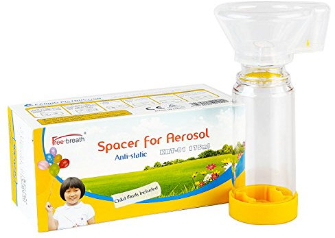 inhalateur spacer, venez avec le masque, adaptez n'importe quelle taille, paquet scellé, propre et sûr