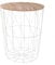 Atmosphera - Table d'appoint Kumi Blanche D47 cm