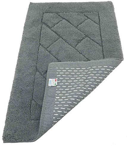 CASA TESSILE Tappeto da bagno antiscivolo MEGANEMATS - GRIGIO SCURO, 70x140 cm.