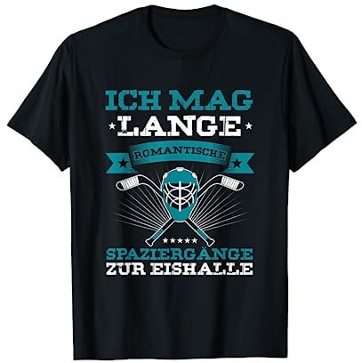 Eishalle Eishockey Hockeyschläger Eishockeyspieler Geschenk T-Shirt
