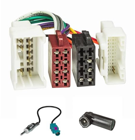 tomzz Audio 7009-001 Radio Adapter Kabel Set kompatibel mit Dacia ab 2012 Renault ab 2012 Smart ab 2014 auf 16pol ISO Norm