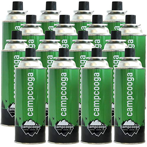 campcooga 227 Gramm Gaskartuschen 4 bis 28 Stück Camping Butan EN417 MSF1a für Gaskocher Bunsenbrenner