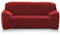PETCUTE Sofabezüge Stretch Sofaschutz elastisch L-Form Sofa bezug ecksofa Sofabezug Sofaüberwürfe für L-Form Sofa Weinrot 4 Sitzer