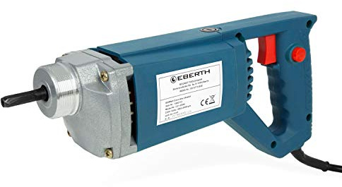 EBERTH Betonrüttler Beton Flaschenrüttler Betonverdichter Ersatzteil Antriebsmotor Elektrisch mit 800W (für Flaschen bis 2m Länge, 230V, mit Ein und Aus-Schalter, Ohne Rüttelflasche)