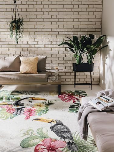 benuta Nest Artis - Rechteckig - Pflegeleicht für Wohnzimmer Schlafzimmer, Multicolor, 80x165 cm