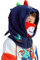 Azarxis Kinder Balaclava, Sturmhaube Winter Mütze Schalmütze Nackenschutz für Mädchen und Jungen (DE/NL/SE/PL, Alphanumerisch, Einheitsgröße, 02 Marineblau - Dinosaurier)