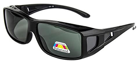 QIULAO Anti-Pollen-Brille Sonnenbrille, Myopia Polarized Sonnenbrille, Anti-Drop, staubdicht, Schutzbrille geeignet für Erwachsene Männer und Frauen, großformatige Myopia-Brille