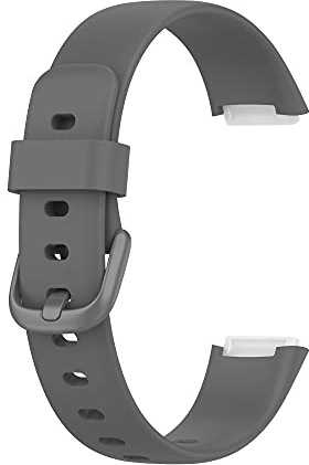KUTEWEU Armband für Fitbit Luxe Watch, Silikon Ersatzband Armband Verstellbares Weiches Silikonband,Uhrenarmband Armbänder Sports Wrist Strap für Fitbit Luxe Armbandzubehör (grau)
