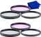 Ultimaxx 55mm and 58mm Multi-Coated 3PC Filter Kit (UV, CPL, FLD) for Nikon D3500, D5500, D5600, D3400 DSLR Camera with Nikon 18-55mm f/3.5-5.6G VR AF-P DX and Nikon 70-300mm f/4.5-6.3G ED