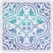 FINGERINSPIRE Fliesenschablone 30x30cm Wiederverwendbare Blumenmalerei Schablone Kunststoff Kunst & Bastelbedarf Mandala Vorlage Wohnkultur zum Malen auf Boden Wandfliese