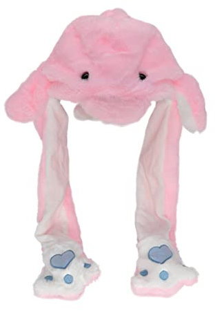 JOYHY Ragazza Adulte Felpa Spostamento dell'orecchio Earflap Cappelli Delfino Rosa