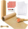 JJWNMLL Wabenpapier Verpackung, 30 cm x 30 m, umweltfreundliche Schutzverpackung mit 20 m Hanfseil und 20 Aufkleber-Etiketten, 20 weißes Seidenpapier