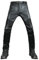 ORANDESIGNE Motorradhose Leder Herren mit Protektoren - Schwarz Vollnarbiges Lederhose Echtleder mit CE rüstung Biker gepanzerte E Schwarz XL
