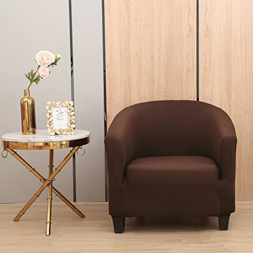 LEONEBEBE Housse de Chaise de Club, Housse de Chaise en Tub Extensible avec Fond élastique Universel en Tissu pour Fauteuil de Bar, comptoir de Salon (café)