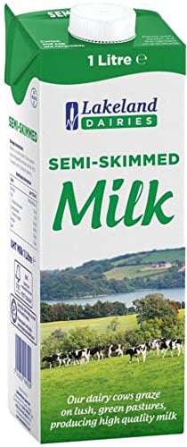 Lakeland Dairies Long Life Semi Skimmed Milk 12x1ltr
