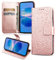 FCAXTIC Cover per Huawei Mate 10 Lite/Nova 2I, Custodia in Pelle PU, Antiurto Portafoglio Cover per Huawei Mate 10 Lite/Nova 2I, Oro Rosa