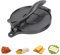 Cast Iron Tortilla Press, 8-Inch (20 cm), Roti Maker Pre-Seasoned Corn or Flour Tortilla Maker, Flour Presser, Durable Cast Iron Made, Pataconera, Roti Dough (Black)