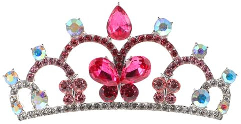 Beaupretty 2st Strass Krone Haarkamm Mit Kristallkrone Mädchen Diademe Kleiner Haarkamm Mit Krone Gotische Kronen Tiara Krone Tiara Für Kleine Mädchen Kind Strass Mini