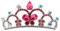 Beaupretty 2st Strass Krone Haarkamm Mit Kristallkrone Mädchen Diademe Kleiner Haarkamm Mit Krone Gotische Kronen Tiara Krone Tiara Für Kleine Mädchen Kind Strass Mini