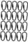 Dickly 20Pcs Small Locking Carabiner Clip 1 Inch Lightweight Screw Lock Carabiner