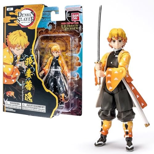 Bandai - Ultimate Legends HD - Action figure Demon Slayer 12 cm - Zenitsu Agatsuma - Licenza ufficiale Demon Slayer - Figurina articolata Zenitsu - Giocattolo per bambini 4 anni e + - VE88962