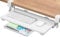 ETHU Under Desk Keyboard Tray with C-Clamp, Adjustable 50×30cm Pull-out Keyboard Drawer for Desk, Retractable Ergonomic Sliding Keyboard Shelf for Home & Office (White)