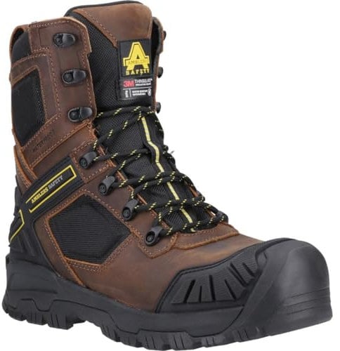 Amblers Safety Detonate Mens Safety Boots Brown 10 UK