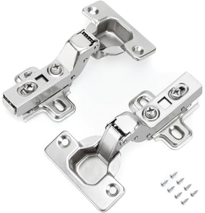 LONTAN 2 Stück Scharniere für Schranktüren Innenanschlag Topfscharniere 35mm Schrankscharnier Softclose Scharnier Schranktür Öffnungswinkel 105° Möbelscharniere Schranktüren