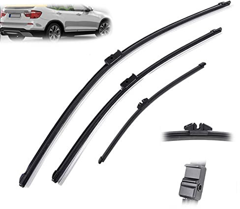 LHD-Windschutzscheiben-Scheibenwischerblätter, für BMW X3 F25 Scheibenwischer-Set vorne und hinten 2010 2011 2012 2013 2014 2015 2016 2017 Scheibenwischer