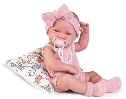 Muñecas Antonio Juan Neugeborene Pyjamite | Körper aus sexuellem Vinyl 42 cm mit besonderer Haptik | Schlafanzug und Zubehör enthalten | Kollektion 2024 - Ref. 50410