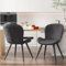 Hawthyhome Esszimmerstühle 2er Set, Küchenstuhl, Stuhl Esszimmer Wohnzimmer, ergonomischer Sessel, Armlehnstuhl, Polsterstuhl, Wasserdichtes Material,Metallbeine, Dunkelgrau