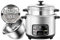 Cuiseurs à riz petits (2-5L) en acier inoxydable 304, fonctions de cuisson/chaud, mini cuiseur à riz portable, marmite intérieure en acier inoxydable avec cuiseur vapeur(2L)