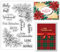 GLOBLELAND Weihnachts Mistelzweig Silikonstempel Mistelzweig Eck Transparente Stempel Jingle Bell Pflanzen Klare Stamps Für Karten Herstellung DIY Scrapbooking Basteln