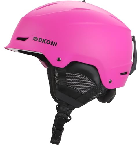 DKONI Skihelm & Snowboardhelm für Herren, Damen & Kinder, Verstellbare Passform, 3-stufiges Belüftungssystem, Robuste PC-Schale mit EPS-Schaum