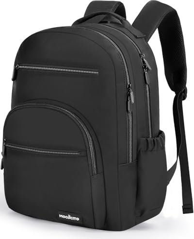 MOCOCITO Backpack for School School Bags Casual Daypacks for Girls and Boys Lightweight Backpack 15.6 Laptop Backpack large backpack college bag for Teenage Black Rucksack